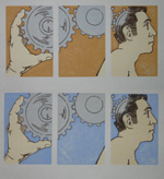 Drive Series of Woodblock Prints
