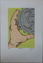 Drive Woodblock Print Thumbnail